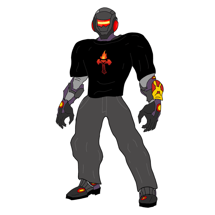 Timbot - AI Assistant wearing Triforge shirt